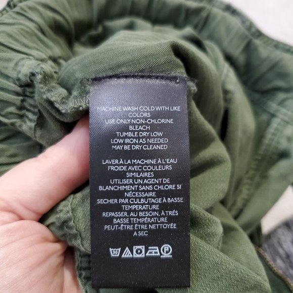 NWT FREE PEOPLE Women's XL Tahiti Kelp Green Low Rise Slouchy Ankle Cargo Pants - Picture 12 of 16